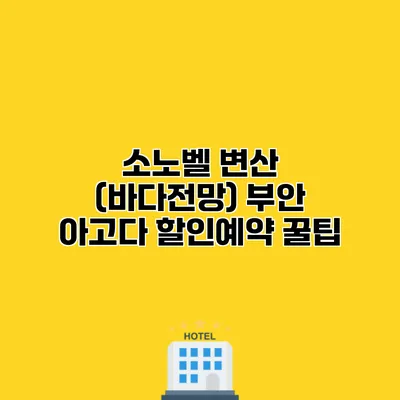 소노벨 변산 (바다전망) 부안 아고다 할인예약 꿀팁