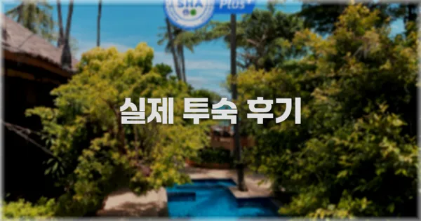 💬 실제 투숙 후기