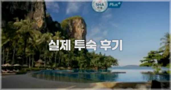 💬 실제 투숙 후기