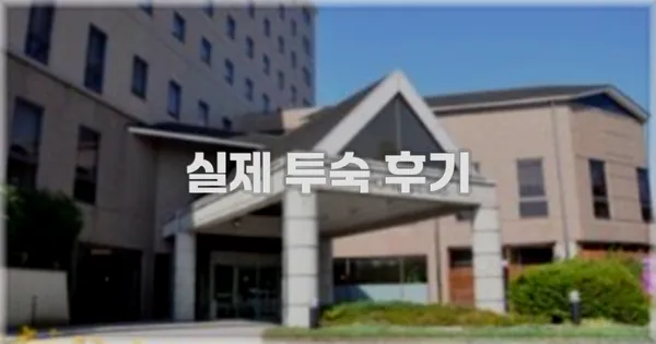 💬 실제 투숙 후기