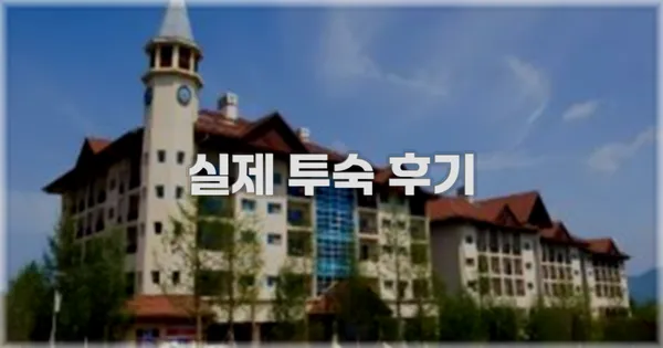 💬 실제 투숙 후기
