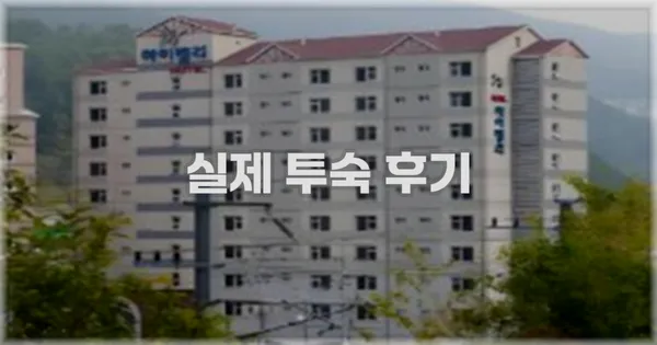 💬 실제 투숙 후기